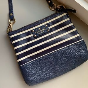 Kate Spade Navy & White Crossbody Bag